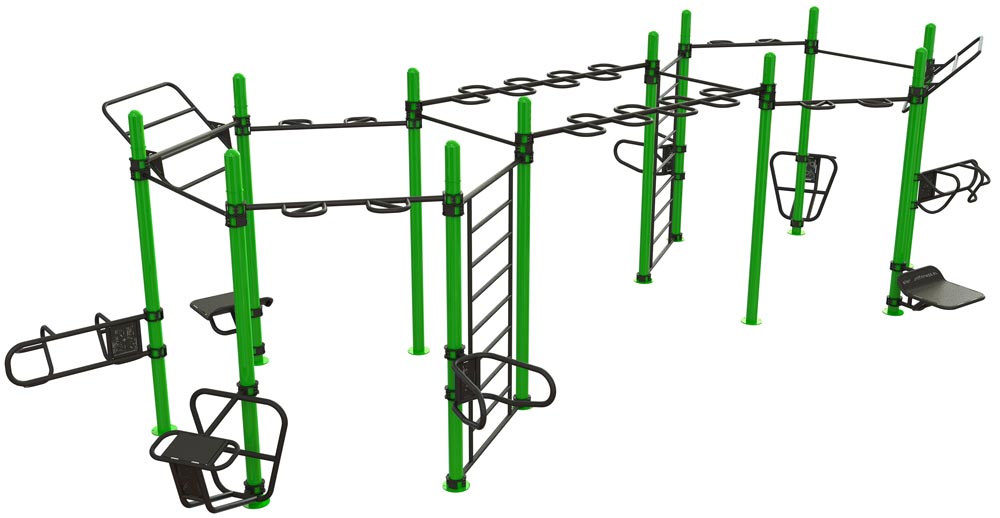 Bild von Outdoor Functional Training Station for up To 18 Users  doppel Octagon 30-03880-D1-0003 