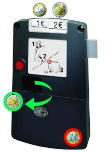 Bild von SAFE-O-MAT® twin-coin Kassierschloss multi-use