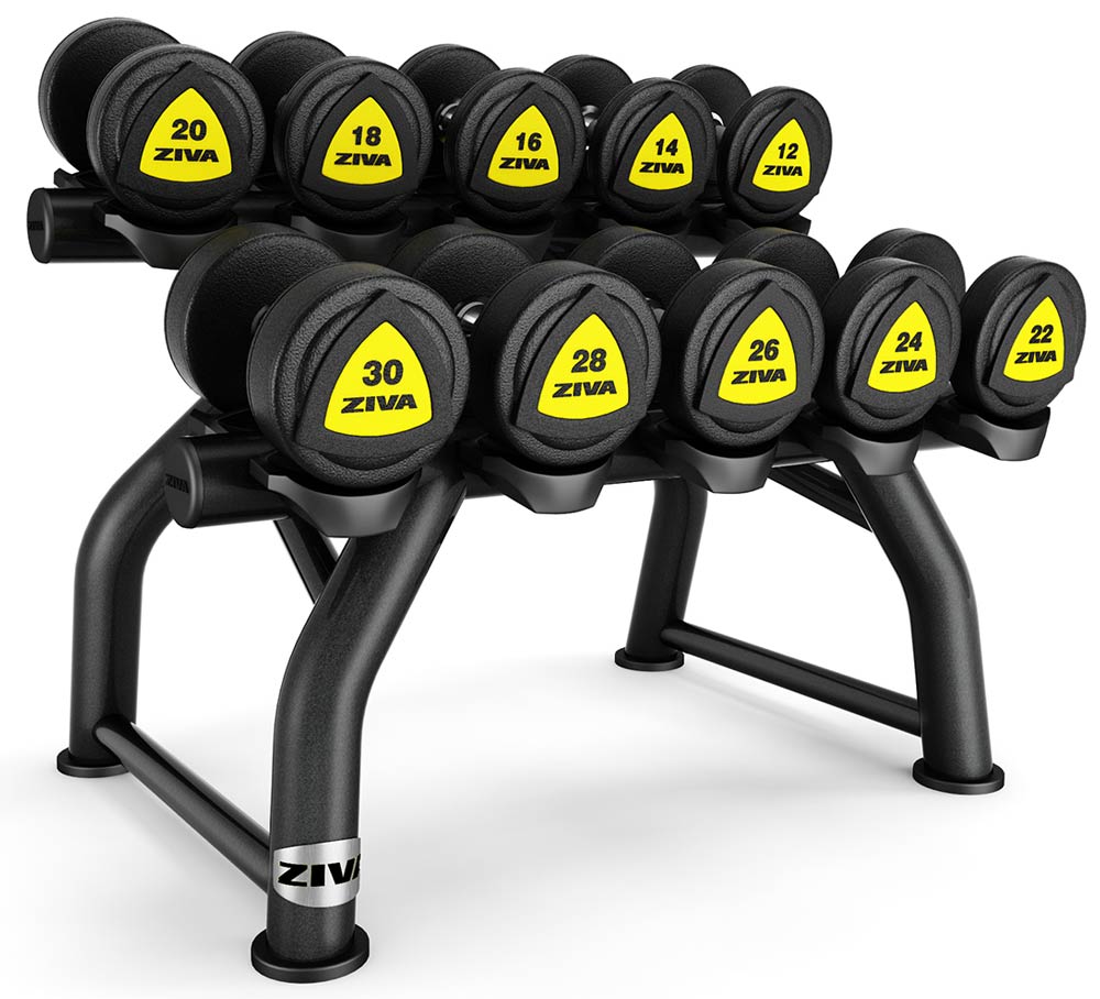 Bild von ZIVA ST2 5 PAIR HORIZONTAL DUMBBELL RACK