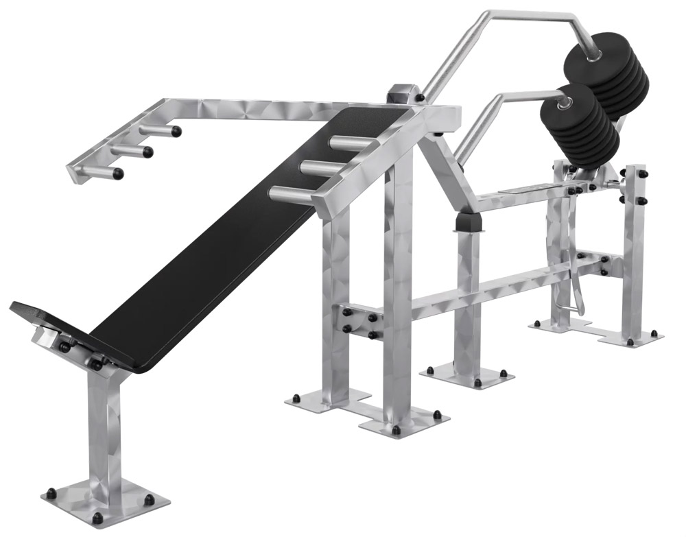 Bild von IVE Incline Bench Press - Outdoor Kraftgeräte - Edelstahl 