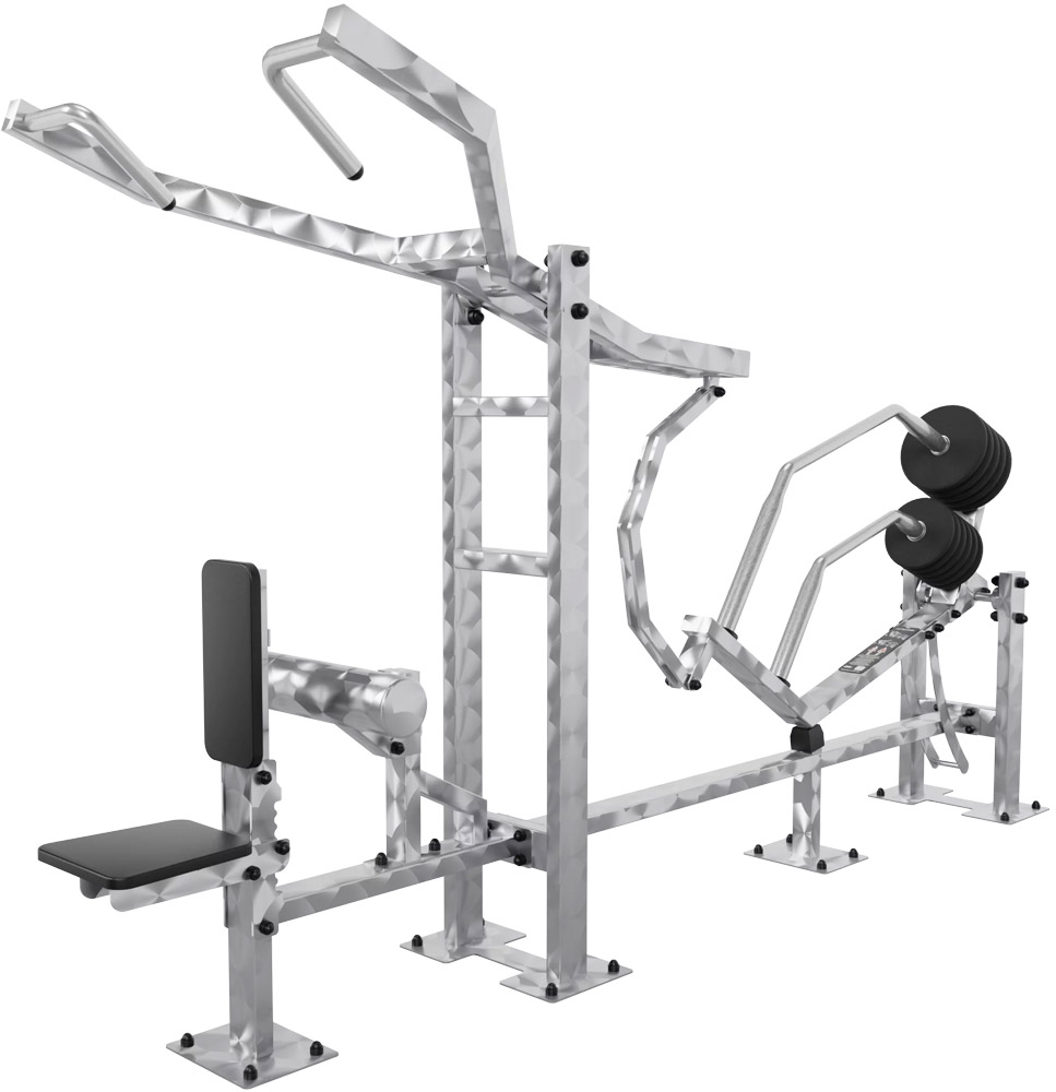 Bild von IVE Lat Pulldown - Outdoor Kraftgeräte - Edelstahl 